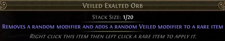 poe veiled exalted orb